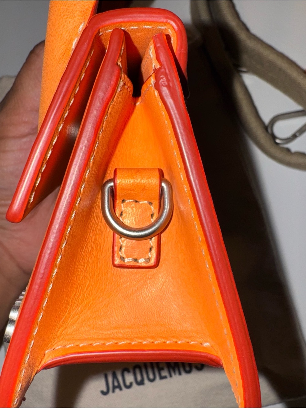 Jacquemus Orange Mini Le Chiquito-Style Top Handle Bag - Picture 8 of 8